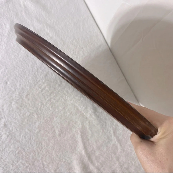 Vintage Hummel Completed Oval Framed Embroidery Art - Picture 7 of 10